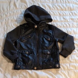 🖤 Urban Republic Moto Hoodie Jacket – Toddler 4T